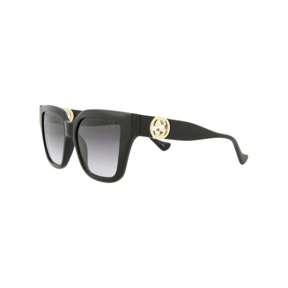 Gucci Square-Frame Injection Sunglasses Black Womens - Picture 2 of 6